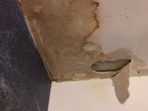 Slab leak damage